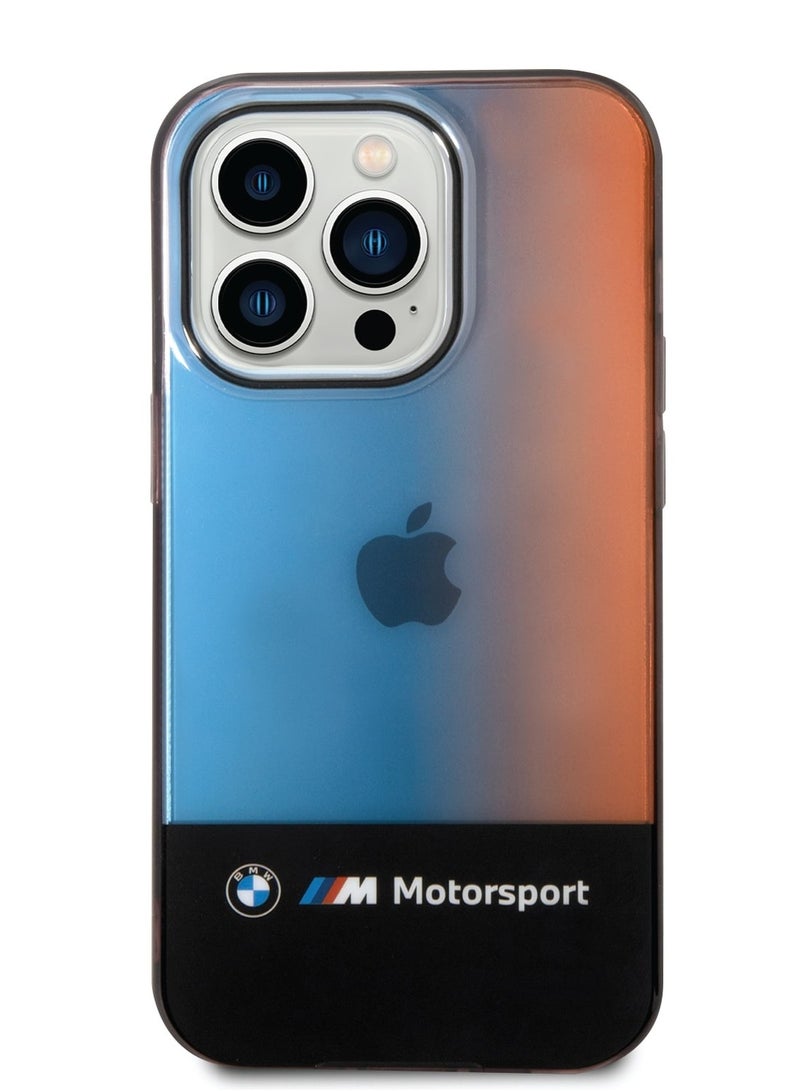 بي إم دبليو حافظة Motorsport Collection PC/TPU IML مع شريط يتلاشى ثلاثي الألوان مطبوع لهاتف ايفون 14 برو - Image 5