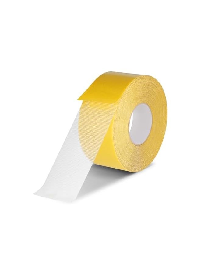 PROMASS - High Tack Powerful Wall Adhesive, Super Tacky Clear Tape, Easy to Use Mounting Tape Double Sided Fabric Tape Strong Mesh Tape Traceless Removal Multi-Purpose Heavy Duty Double Sided Tape (5cm*20m) - Image 1