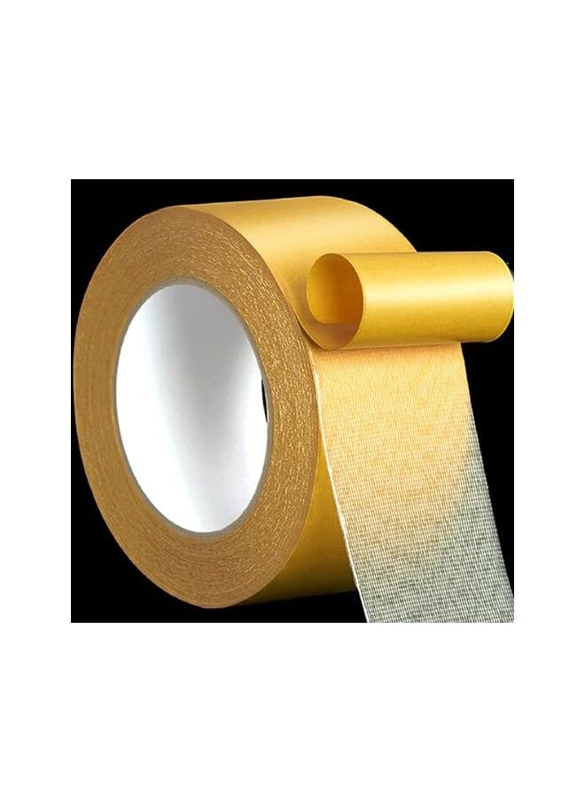 PROMASS - High Tack Powerful Wall Adhesive, Super Tacky Clear Tape, Easy to Use Mounting Tape Double Sided Fabric Tape Strong Mesh Tape Traceless Removal Multi-Purpose Heavy Duty Double Sided Tape (5cm*20m) - Image 1