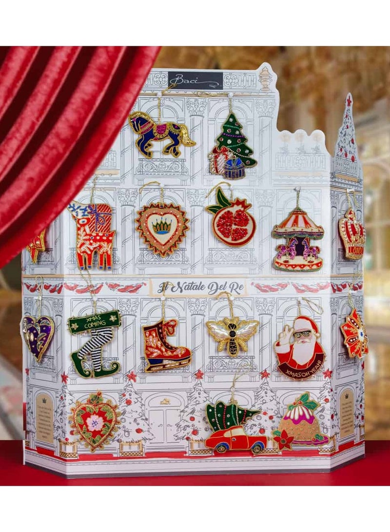 Baci milano Christmas Decoration FABRIC HANDMADE ORNAMENTS SANTA CLAUS  - Image 2