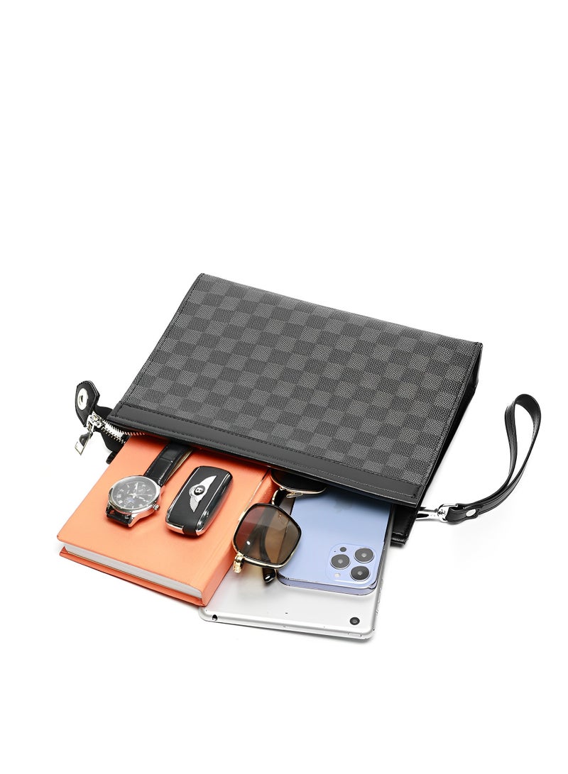 Skycare Mens Clutch Bag Man Purse Handbag, Large Hand Bag Big Clutch Wallet - Image 2