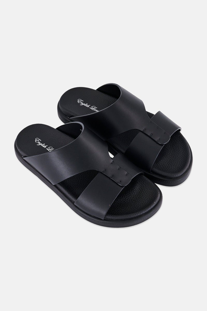 English Laundry Men Slip On Arabic Sandals, Black - Image 4