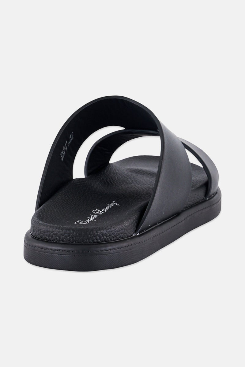 English Laundry Men Slip On Arabic Sandals, Black - Image 2