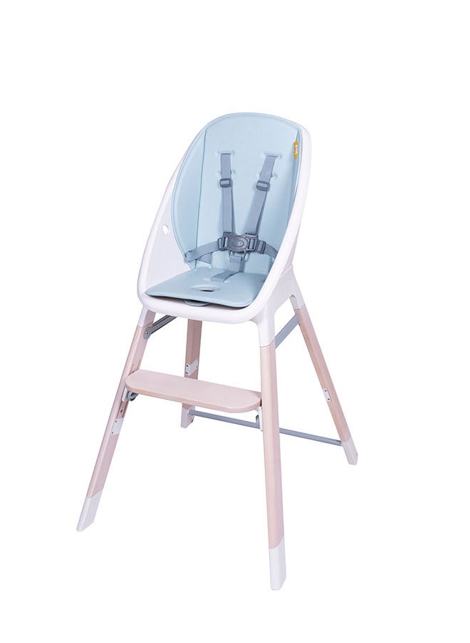 Koo-di Tiny Taster 3-in1 Wooden Highchair 0m-3y, Spring Water  - Image 1