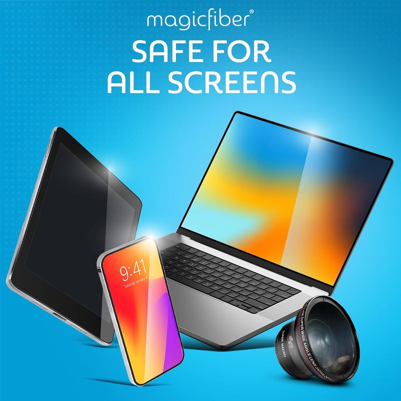 MagicFiber Microfiber Cleaning Cloths, 2 Pack - Premium Cloth for Glasses, Lens, Screens & More - Image 4