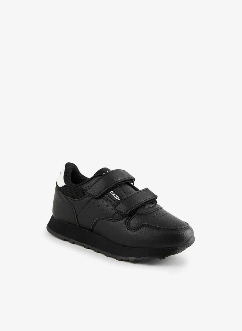 Dash Boys Panelled Hook and Loop Ankle Sneakers
