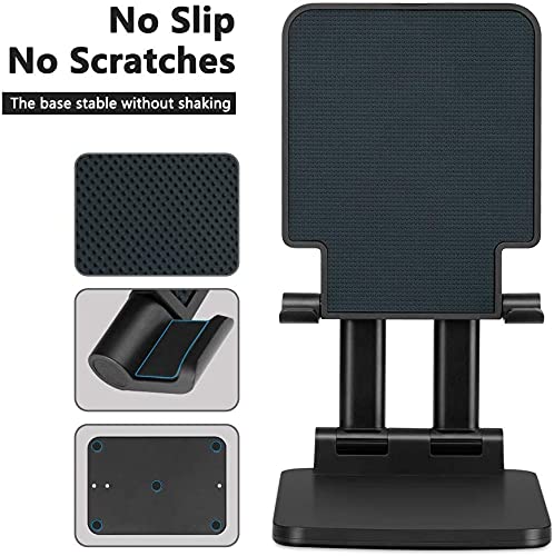 HOLD UP Tablet Holder Solid Sturdy, Dual Tube Foldable for IPAD Pro Holder, Universal Tablet Stand, Portable Monitor Stand Adjustable Height and Viewing Angle Extremely Stable (Black) - Image 5