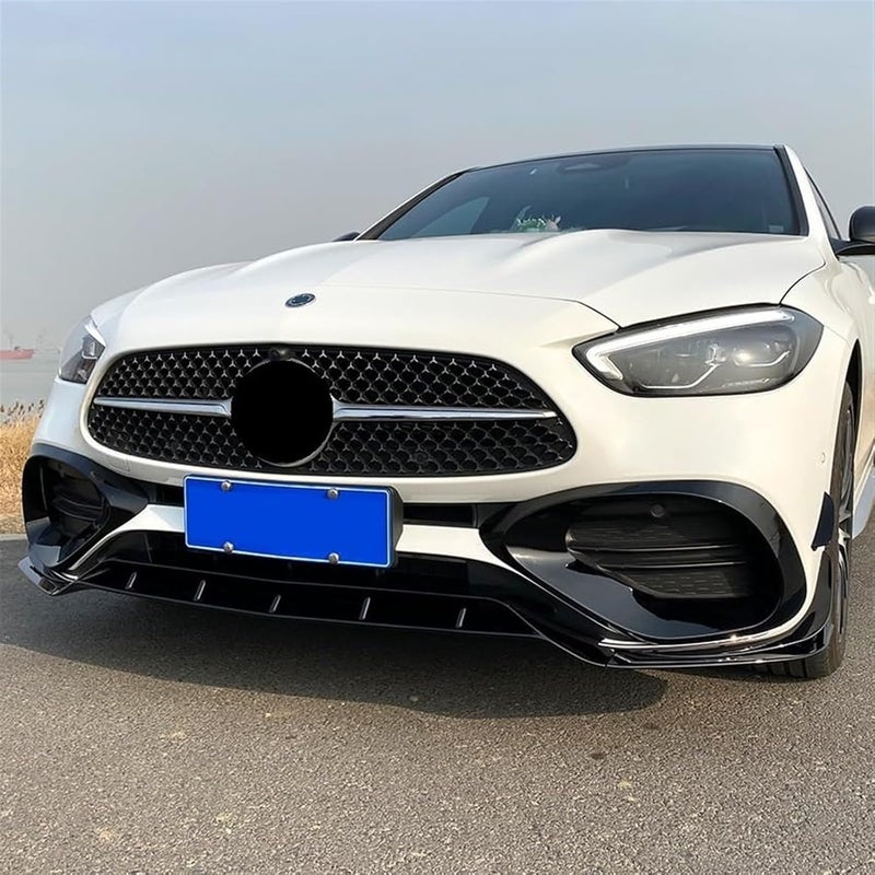 Wivplex Gloss Black Front Bumper Spoiler for C Class W206 - Image 2