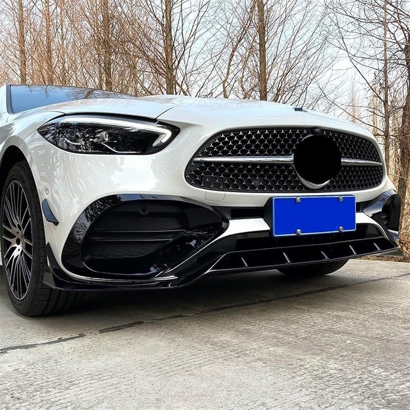 Wivplex Gloss Black Front Bumper Spoiler for C Class W206 - Image 4