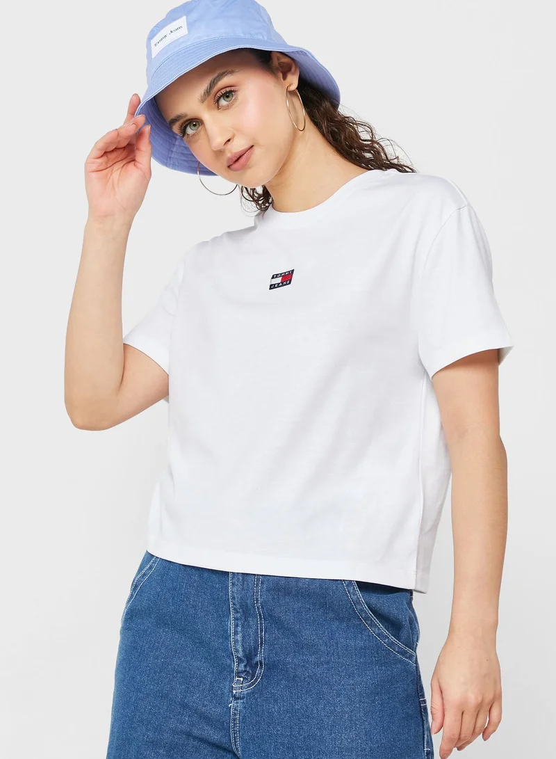 TOMMY JEANS Crew Neck Logo T-Shirt
