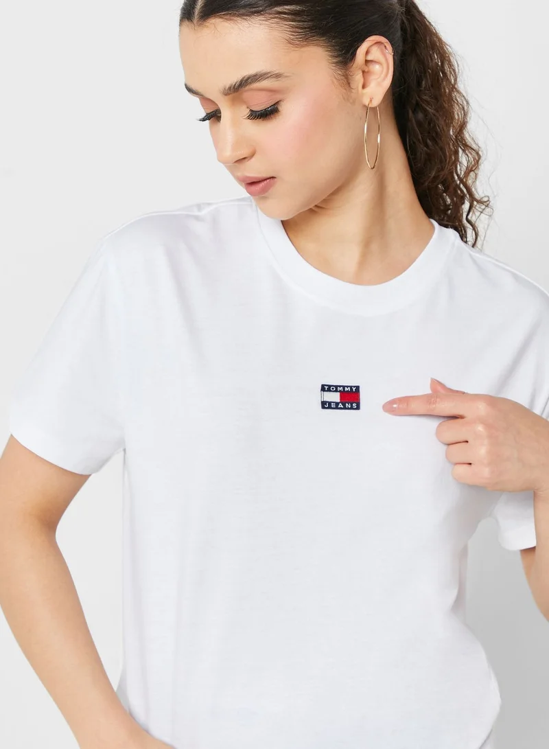 TOMMY JEANS Crew Neck Logo T-Shirt