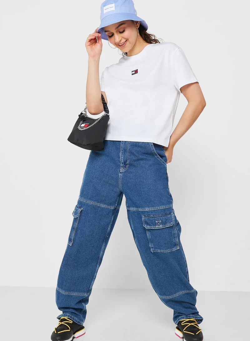 TOMMY JEANS Crew Neck Logo T-Shirt