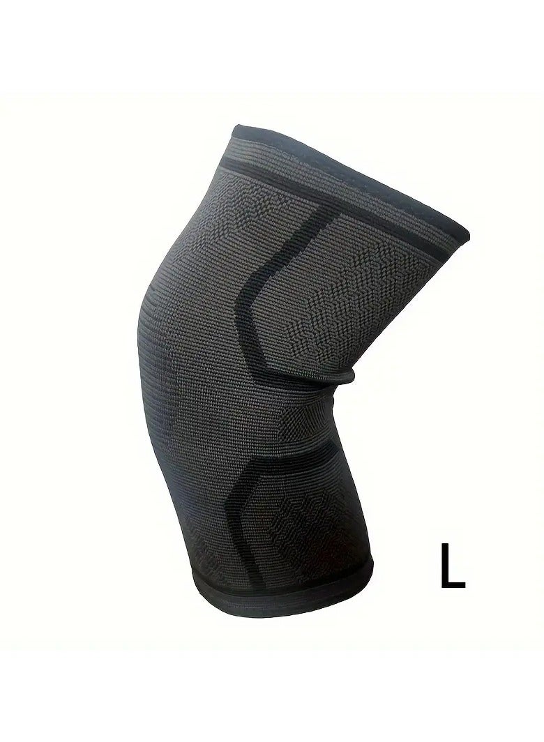 Goolsky وسادات ركبة رياضية محبوكة 1 قطعة، مقاومة للبرد والحرارة للرجال والنساء، مناسبة للجري في الهواء الطلق وأنشطة كرة السلة. - Image 2