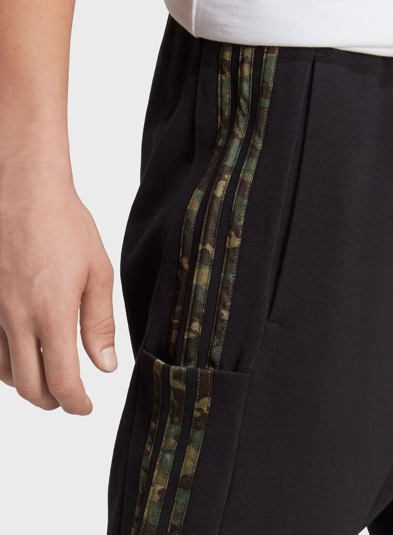 Adidas 3 Stripes French Terry Tapered Elastic Pants