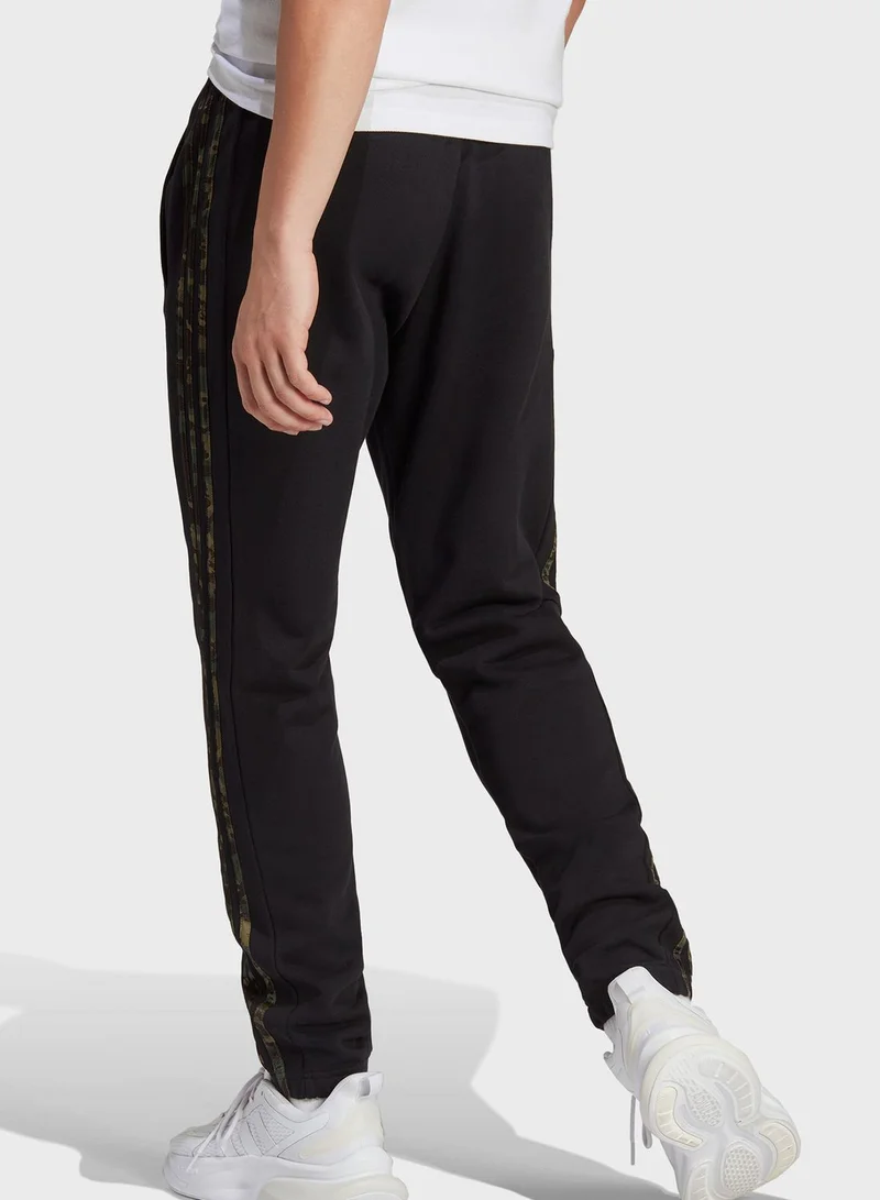 Adidas 3 Stripes French Terry Tapered Elastic Pants