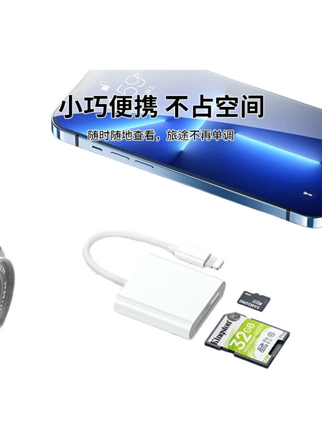 Linkstone Liantuo, Apple Phone Card Reader, Sd Card Storage Card Camera Converter, Iphone External Tf Memory Card, Lightning Card Reader, Otg Adapter, Two-In Transfer Converter - Image 1
