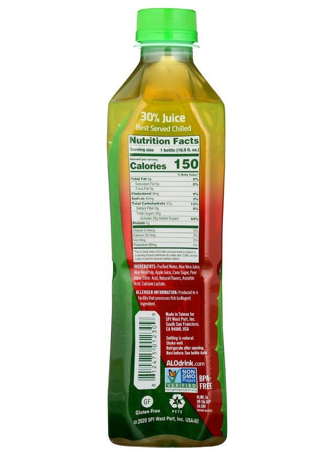 ALO Aloe Vera W/ Fuji Apple, 16.9 Fl oz - Image 4