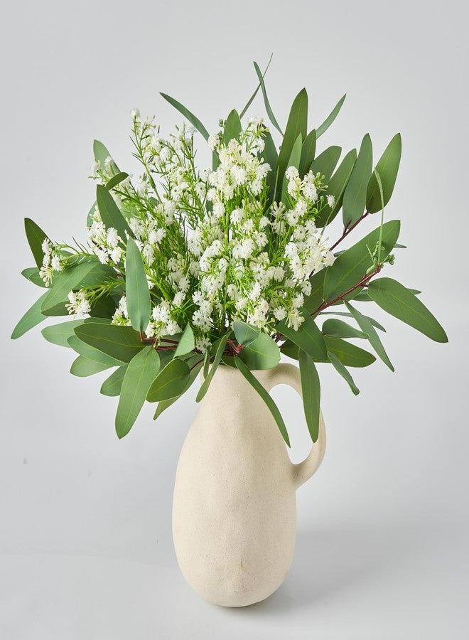 Avoeco Baby’s Breath Artificial Flowers and Mixed Fake Eucalyptus Stems– Real Touch Faux Gypsophila Picks for DIY Wedding Bouquets, Centerpieces, Floral Arrangements & Home Decorwers (14) - Image 1