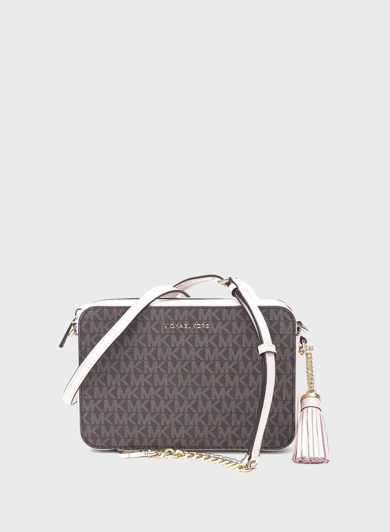 Michael Kors Jet Set Medium Logo Camera Bag