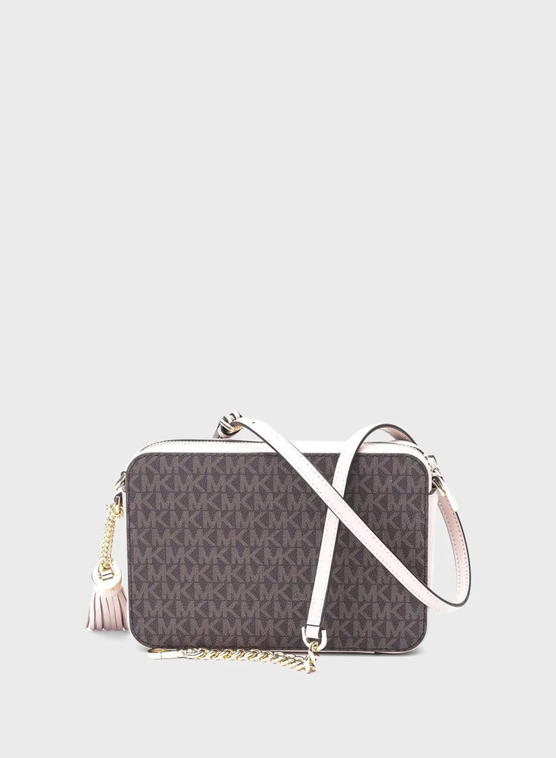 Michael Kors Jet Set Medium Logo Camera Bag