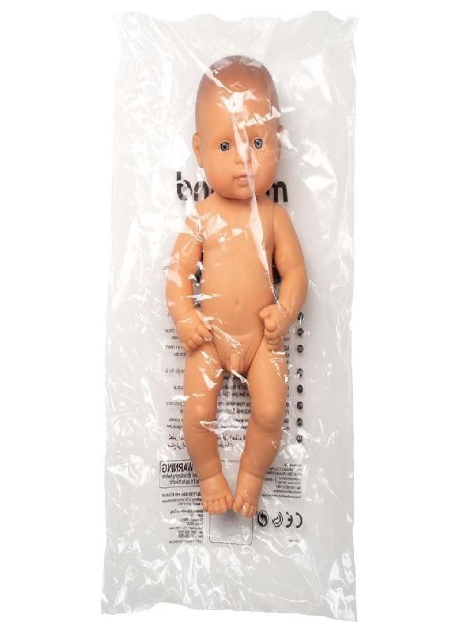 miniLAnD - Miniland Educational - Anatomically Correct Newborn Baby Doll, Caucasian Boy, 12-3/4" - Realistic Detailed Doll for Children - Image 1