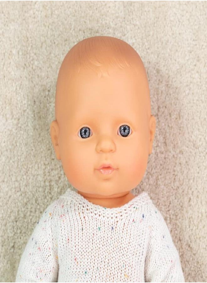 miniLAnD - Miniland Educational - Anatomically Correct Newborn Baby Doll, Caucasian Boy, 12-3/4" - Realistic Detailed Doll for Children - Image 1