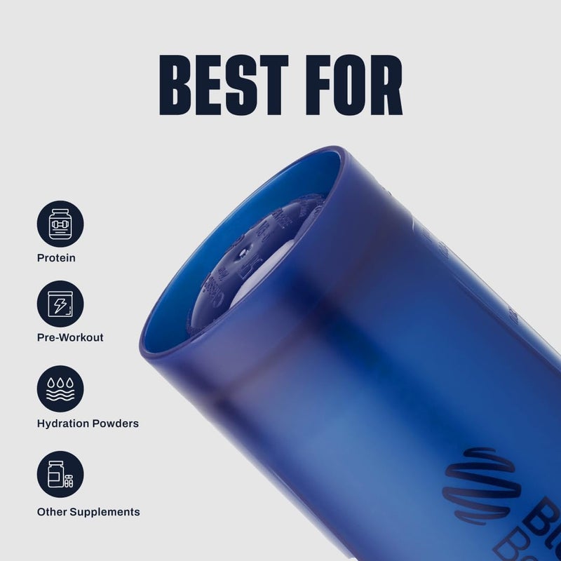 BlenderBottle Classic V2 Shaker Bottle Perfect for Protein Shakes and Pre Workout, 28-Ounce, Reflex Blue - Image 3