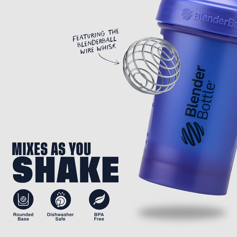 BlenderBottle Classic V2 Shaker Bottle Perfect for Protein Shakes and Pre Workout, 28-Ounce, Reflex Blue - Image 2