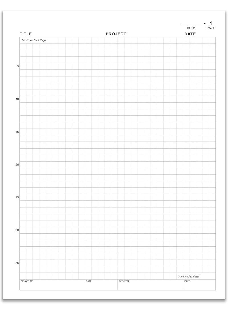 BookFactory BookFactory Carbonless Chemistry Lab Notebook  50 Sets of Pages 85 X 11 Duplicator  Scientific Grid Pages Durable Translucent Cover WireO Binding LAB0507GWD Chemistry  - Image 5