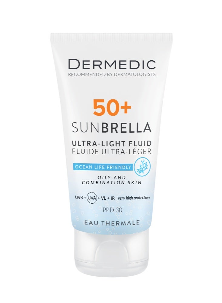 ديرميدك ديرميديك صن بريلا كريم واقي شمس بعامل حماية +50 للبشرة الدهنية و المختلطة 50مل