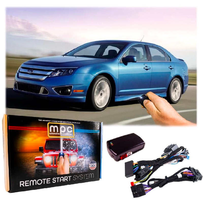 MPC Remote Start for Ford Fusion 2010 2011 2012 Plug N Play THarness Press OEM Fob 3X Lock to Start No Wire Splicing USA Tech Support