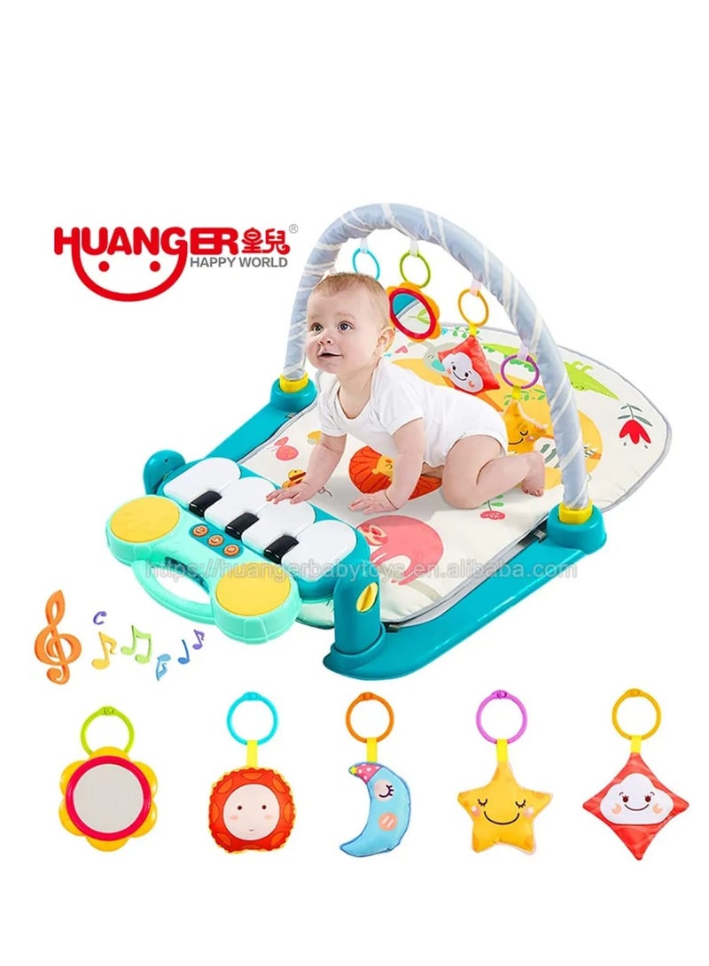 HUANGER Piano Fitness Rack (Teal) - Image 1