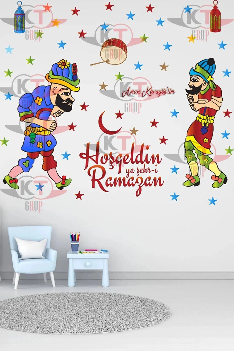 Kt Grup Kt Group Welcome Ya Şehr-I Ramadan Special Hazivat Karagöz Sticker Set for the Month of Ramadan - Image 1