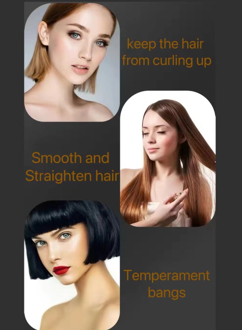 Cordless Hair Straightener Brush, Fast Heating, USB Rechargeable, Portable Hair Straightening Comb, Negative Ion Hair Straightener, Styling and Detangling Hair in One Go, Protein Coating for Frizz-Free Shine, Salon Styling Tool, Anti-Burn, Man's Beard straightener, Hair Straightener - Image 2