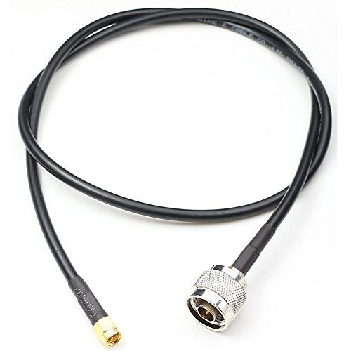 ANHAN SMA Male to N Male Coax Cables,SMA Connectors to Antenna Cables Assemblies Low Loss WiFi Extender Extension Pigtail Jumpers RF coaxial Cables 2.87 Ft/85cm 1Pack - Image 1