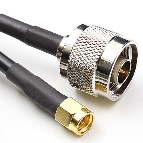 ANHAN SMA Male to N Male Coax Cables,SMA Connectors to Antenna Cables Assemblies Low Loss WiFi Extender Extension Pigtail Jumpers RF coaxial Cables 2.87 Ft/85cm 1Pack - Image 2
