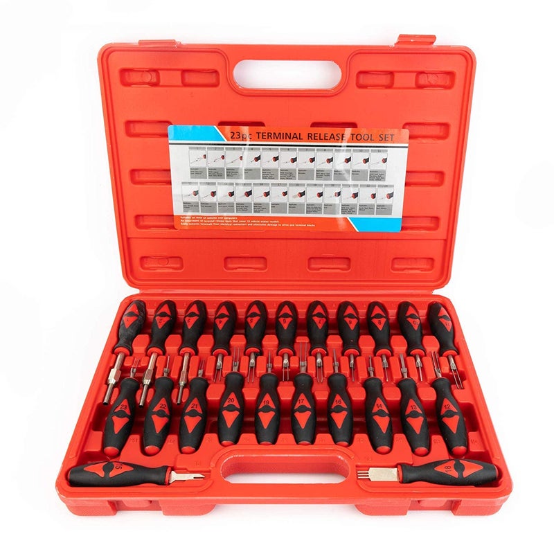 Alltooetools 23-Piece Universal Terminal Release Kit Electrical Terminal Removal for American Domestic and Imported Vehicles