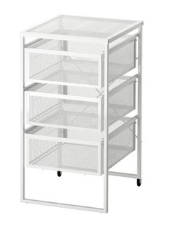 co arma A shelving unit with three transparent drawers that is easy to move wherever you need it thanks to the wheels 56*34 cm  - Image 1