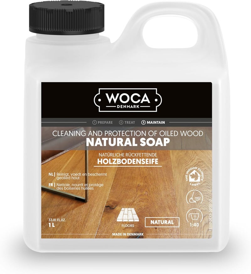 WOCA Natural Soap for Oiled Wood - 2.5 Liters - Image 1