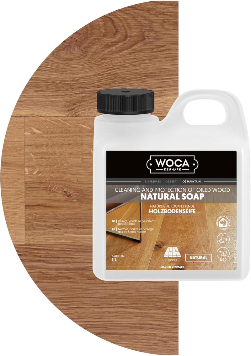 WOCA Natural Soap for Oiled Wood - 2.5 Liters - Image 2