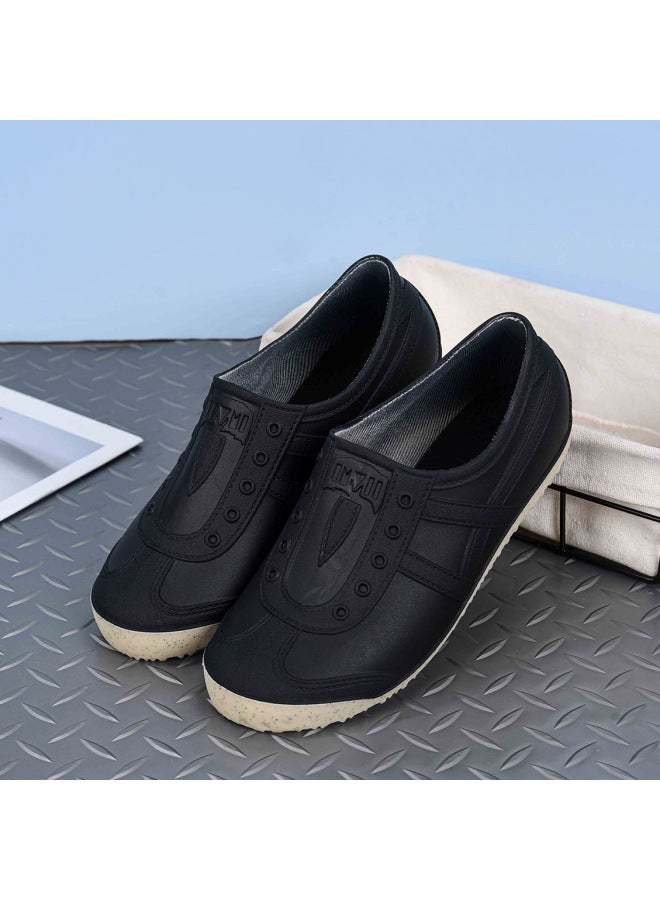 New Fashionable Outer Wear Adult Waterproof Shoes For Women Autumn And Winter Low-cut Rain Boots Thickened Non-slip Work Rubber Shoes Wear-resistant And Water-resistant
