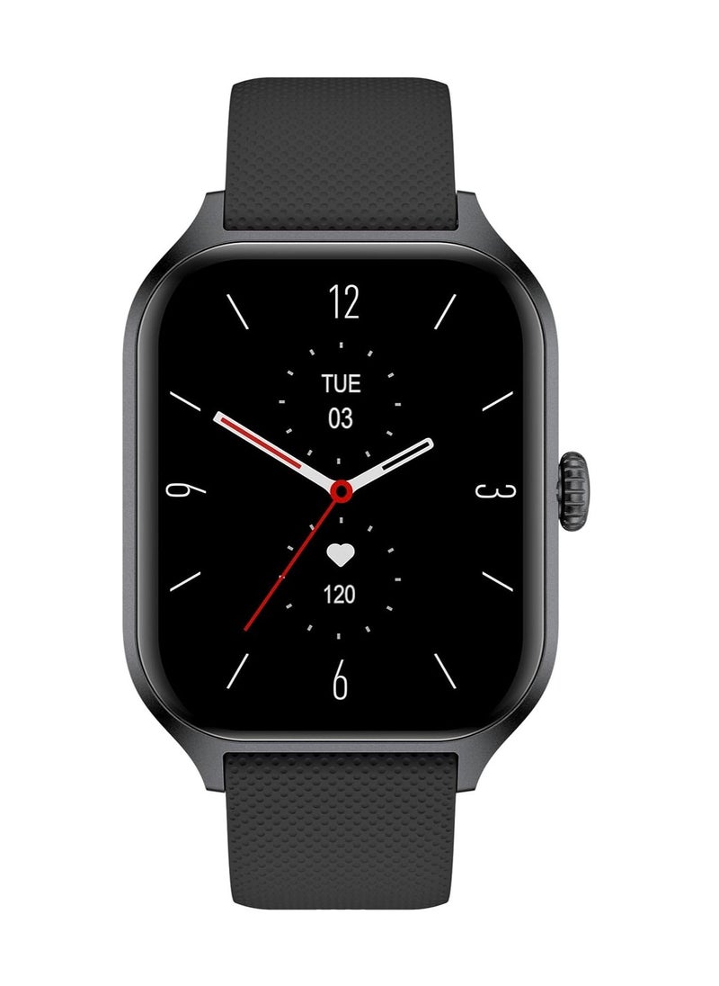 Xcell - Xcell G7 Talk Professional Smart watch,1.96 HD Screen, Heart Rate,BP,Oxygen Monitoring, Receive & Make Calls, Water Resistance: IP67,1 Week Battery Life,Compatibility: iOS-Android-Black - Image 1