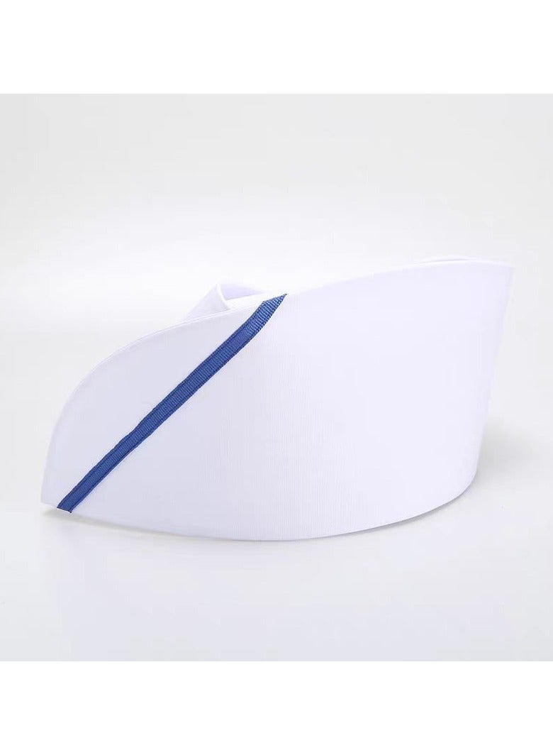 KUYING Thickened Nurse's Tailcoat Hat With Three Buckles And Adjustable Medical Work Cap 