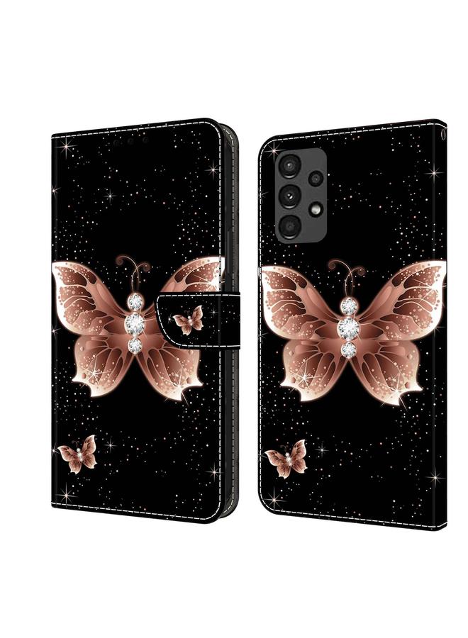 اس-توب جراب لهاتف Samsung Galaxy A13 4G / 5G / A04S جراب هاتف جلدي واقي مقاوم للصدمات ثلاثي الأبعاد من الكريستال - Image 1