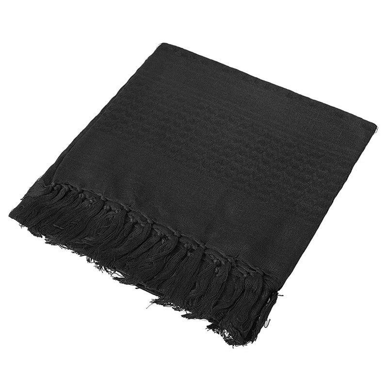 PURFUN Men Breathable Cotton Arab Shemagh Turban Bandana Headscarf Windproof Soft Muslim Hijab Headband Shawl Keffiyeh Arabic Scarf Headcover Neck Scarf - Image 3