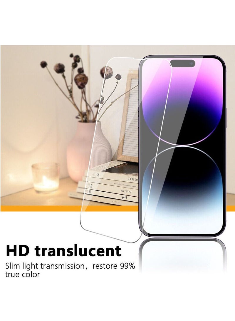 BORTONY Screen Protector Compatible with 14 Plus/13 Pro Max 6.7" Tempered Glass 9H Hardness [HD Clear] [Anti-Scratch] [Bubble Free] For Apple iPhone 14 Plus/13 Pro Max - Image 1