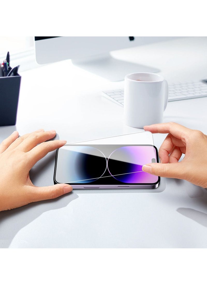 BORTONY Screen Protector Compatible with 14 Plus/13 Pro Max 6.7" Tempered Glass 9H Hardness [HD Clear] [Anti-Scratch] [Bubble Free] For Apple iPhone 14 Plus/13 Pro Max - Image 5