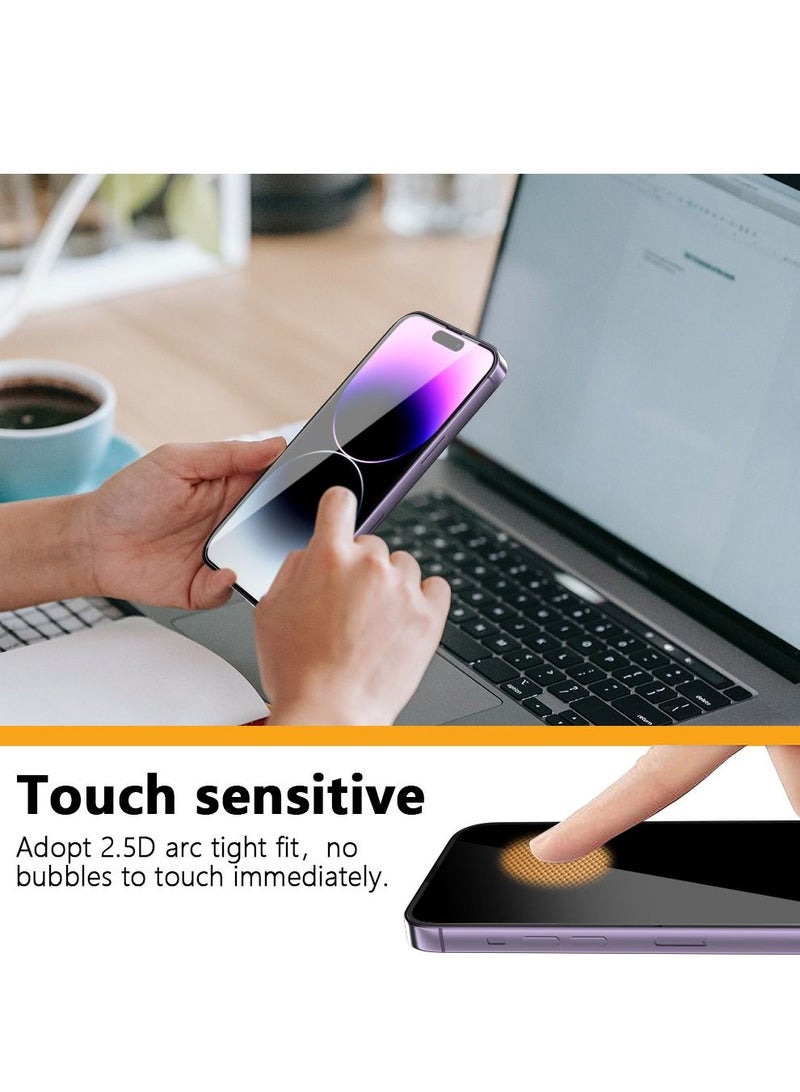 BORTONY Screen Protector Compatible with 14 Plus/13 Pro Max 6.7" Tempered Glass 9H Hardness [HD Clear] [Anti-Scratch] [Bubble Free] For Apple iPhone 14 Plus/13 Pro Max - Image 4