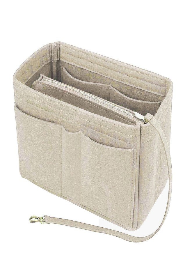 Lckaey Purse Organizer Handbag & Tote Shaper For Speedy Neverfull Totebag Felt Bag Insert3032beige-mini - Image 1