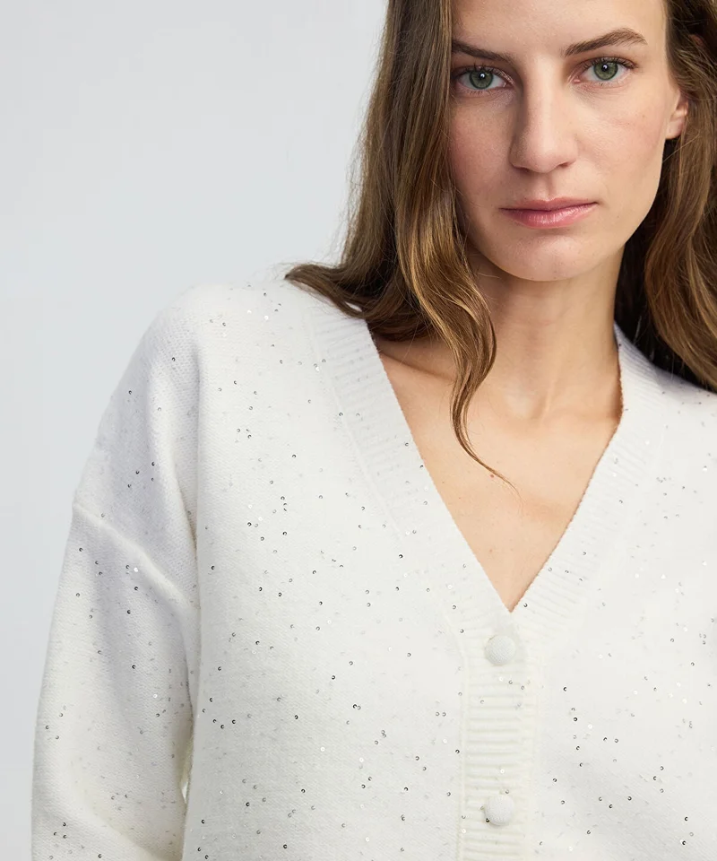 Ipekyol  Embellished Knit Cardigan for Women | Best Price UAE